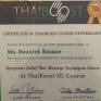Certificate of Thaiboost Massage