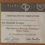 Certificate oft Thaiboost Massage-Akademie